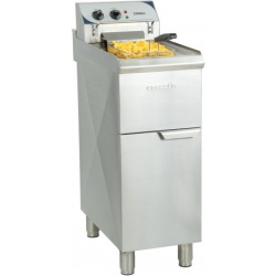 Friteuză electrică 10 L cu dulap neutru și robinet pentru scurgerea uleiului, profesională, fast-food, restaurant - Img 2