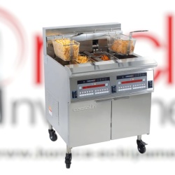 Friteuză electrică profesională cu filtrare 2x 22 Litri, Casselin CFPF222
