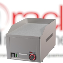 Fry-top electric cromat, cu suprafață netedă