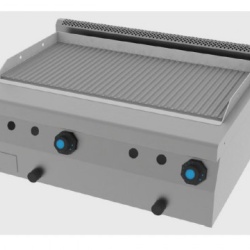 Fry top electric, de banc, cu suprafață striată, 80x60 cm - Img 2