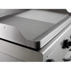 Fry top grill pe gaz cu suprafață netedă/striată, Casta - Img 2