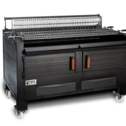 Gratar profesional barbeque pentru steak pe carbuni, 1455X820X930 mm - Img 2