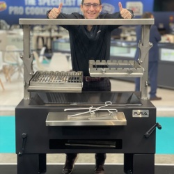 Grătar profesional Barbeque pentru Steak pe cărbuni, PIRA BBQ Combi Lux 110 - Img 4