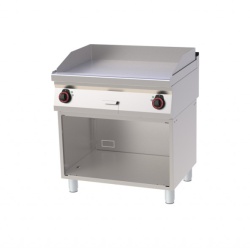 Grill dublu electric cu placa neteda, pe suport deschis