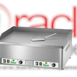 Grill fry-top electric, suprafață netedă dublă, Fimar