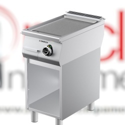 Grill simplu pe gaz, cu placă netedă, dulap neutru deschis, Desco Italia
