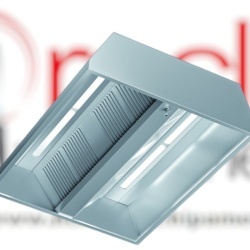 Hotă centrală clasică cu motor, 1800x1300 mm