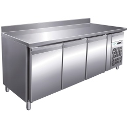 Masă de congelare cu 3 uși, agregat lateral și rebord, 1795x700 mm, Forcar - Img 2