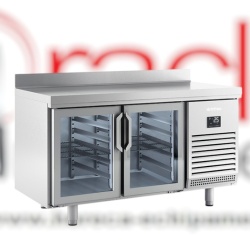 Masă frigorifică cu 2 uși de sticlă 1468x600x850 mm, 250 L, Infrico Spania