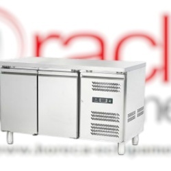 Masă frigorifică inox 282 Litri, cu 2 uși, Hurakan