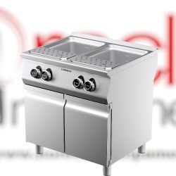 Mașină de fiert paste dublă electrică 27+27 Litri, Desco Italia