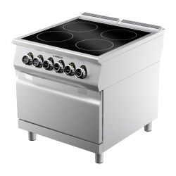 Mașină de gătit electrică cu plită vetroceramică, și cuptor electric GN1/1, Desco Italia - Img 4