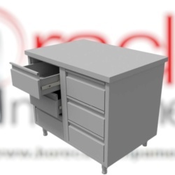 Modul neutru inox cu 6 sertare GN1/1