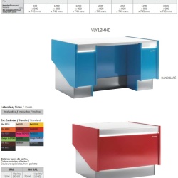 Tejghea pentru casă de marcat 1295x745 mm, Infrico - Img 2