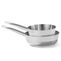 Tigaie profesională 28x5 cm înălțime, din inox, Hendi - Img 5