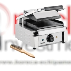 Toaster cu mecanism prin apăsare pe plăci, netedă/striată