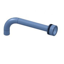 Tub de injecție curbat pentru mașina de injectat crema, 20 cm Dosicream - Img 2