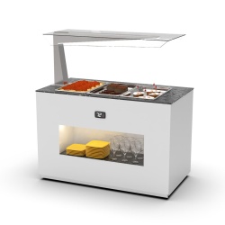 Vitrină caldă de expunere, SAYL Barcelona BUF65A +80ºC - Img 2