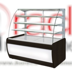 Vitrină frigorifică cofetărie 1390 mm cu sticlă curbată, Rapa Polonia - Img 11