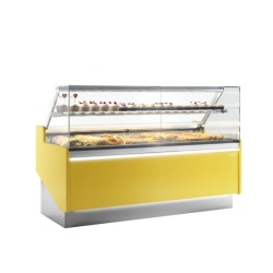 Vitrină frigorifică de expunere prăjituri, inox 2500x1305 mm, patiserie, cofetărie sau brutărie Infrico - Img 8