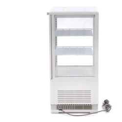Vitrină frigorifică verticală, 58 Litri albă - Img 4