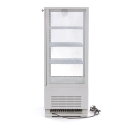 Vitrină frigorifică verticală, 78 Litri albă - Img 3