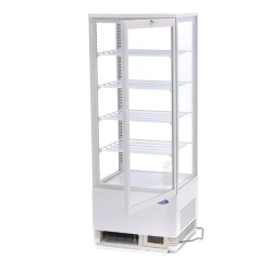 Vitrină frigorifică verticală, 98 Litri albă - Img 5