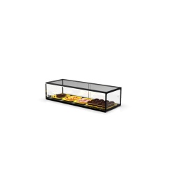 Vitrină neutră pentru patiserie 920x330x215 mm, Sayl - Img 4