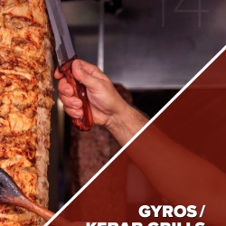 Aparat shaorma gyros TURBO gaz 100 kg carne - Img 5