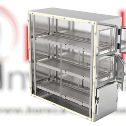 Cameră frigorifică mortuară cu 3 locuri, modulară 2560x1060x1800 mm, Interior/Exterior Lăcuit