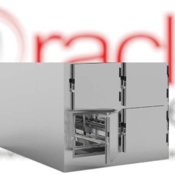 Cameră frigorifică mortuară cu 4 locuri, modulară 2560x1960x1800 mm, Interior/Exterior Lăcuit