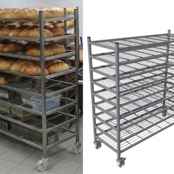 Cărucior răcire pentru brutărie, 1500x550x1985 mm - Img 2