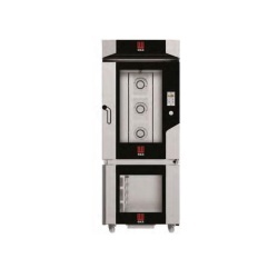 Cuptor electric combisteamer 10 tăvi 60x40 cm touchscreen, dospitor și hota, Eka Italia - Img 2