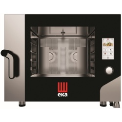 Cuptor electric combisteamer 4 tăvi 60x40 cm touchscreen, 2 motoare Eka Italia - Img 8