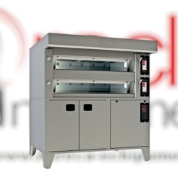 Cuptor electric pentru Panificație cu 2 vetre, hotă și suport