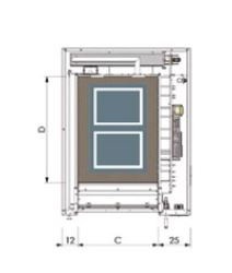 Cuptor electric pentru panificatie cu 3 vetre, hota si dospitor - Img 2