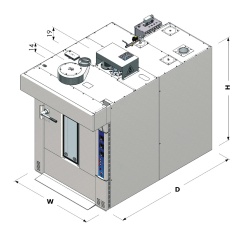 Cuptor electric rotativ pentru panificație, 12 tăvi 600x800 mm - Img 3