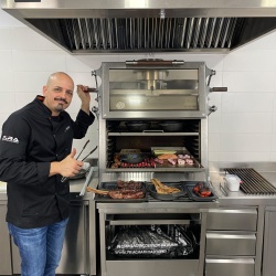 Cuptor pentru steak pe cărbuni, Pira 80 XXL Silver ED - Img 4