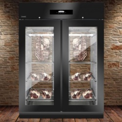 Dulap frigorific cu 2 uși din sticlă pentru maturare carne, 300 kg, BLACK PANORAMA - Img 2