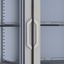 Dulap frigorific de inox cu ușă de sticlă, 1240 litri - Img 3