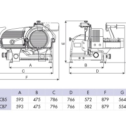 Feliator cu cântar pentru cașcaval 350 mm, cu lamă teflon, Minerva - Img 4