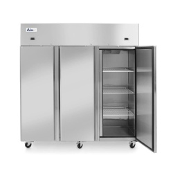 Frigider și congelator profesional Hendi Profi Line cu 3 usi 900+420 Litri, inox -2/+8°C, -17˚/-22˚C, 700 W, Clasa energetica D - Img 3