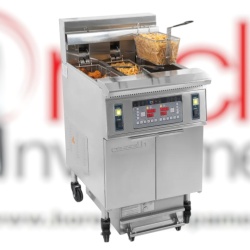 Friteuză electrică profesională cu filtrare 12+22 Litri, Casselin