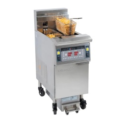 Friteuză electrică profesională cu filtrare 2x12 Litri, Casselin - Img 4