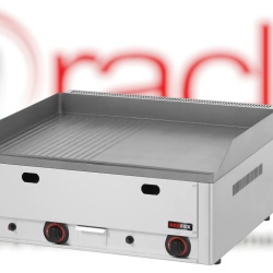 Fry top pe gaz cu suprafață netedă/ striată