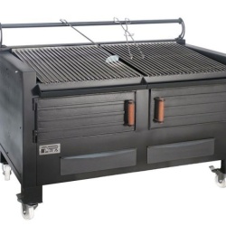Gratar profesional barbeque pentru steak pe carbuni, 1455X820X930 mm - Img 3