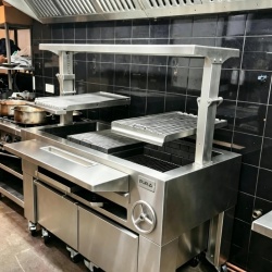 Grătar profesional Barbeque pentru Steak pe cărbuni, PIRA BBQ Combi Silver 150 - Img 6