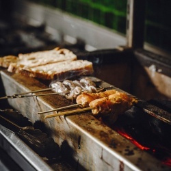 Grătar robata, shashlik sau frigărui 1570x410x780 h mm - Img 8