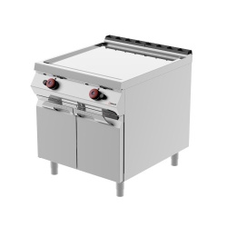 Grill dublu pe gaz cu placă netedă și dulap închis, Desco - Img 2