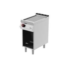Grill simplu pe gaz, cu placă netedă, dulap neutru deschis, Desco Italia - Img 2